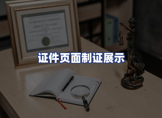 证件页面制证展示